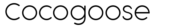 Cocogoose font preview